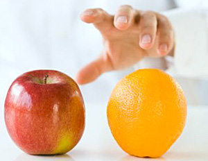 Яблоко и апельсин
